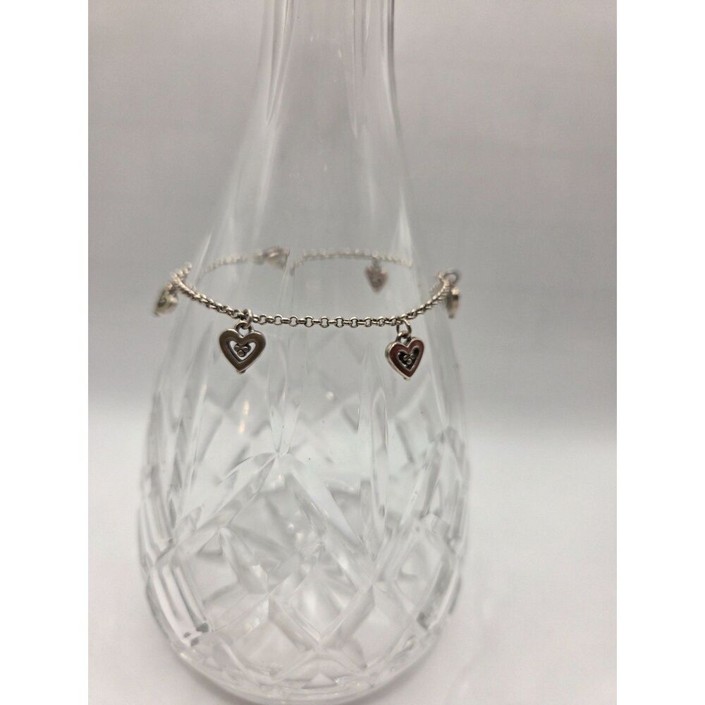 1851. Brighton Multi Heart Dangle Charm Bracelet